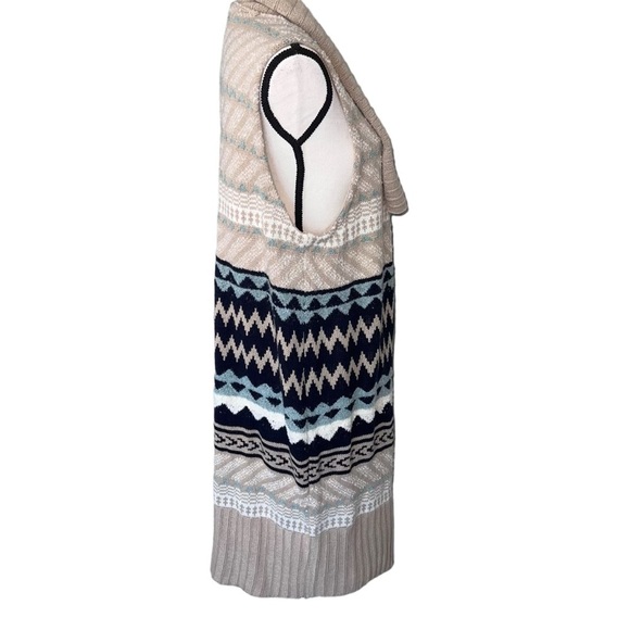 Chicoβs Chunky Long Fall Sleeveless Vest Sweater Cardigan - Picture 2 of 9